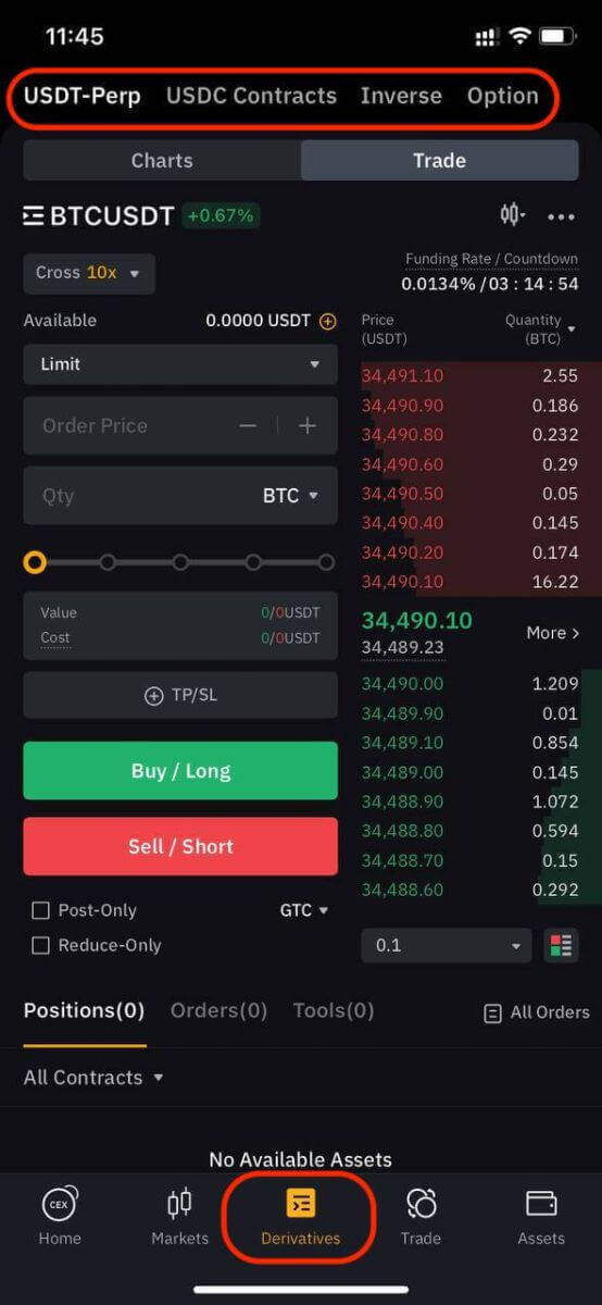 Maitiro ekuisa uye kutengesa Crypto paBybit Maitiro ekuisa uye kutengesa Crypto paBybit